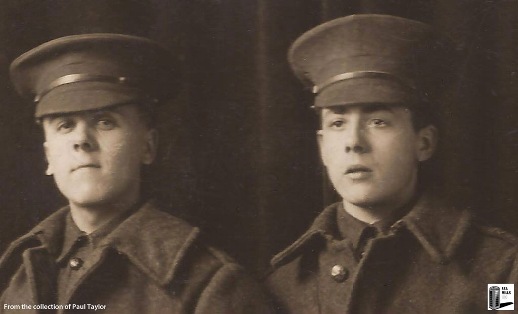 Edwin Creese with his brother Arthur who died at his side in WW1