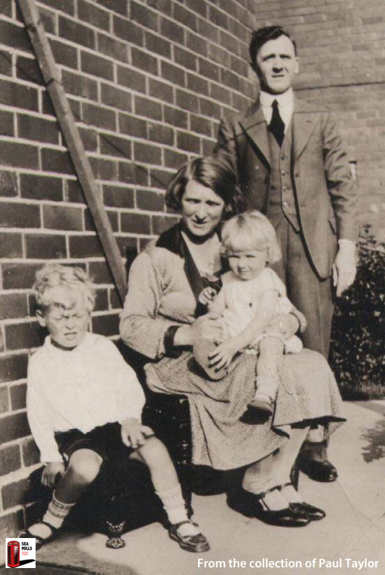 Creese family at the house in Elberton Road Sea Mills